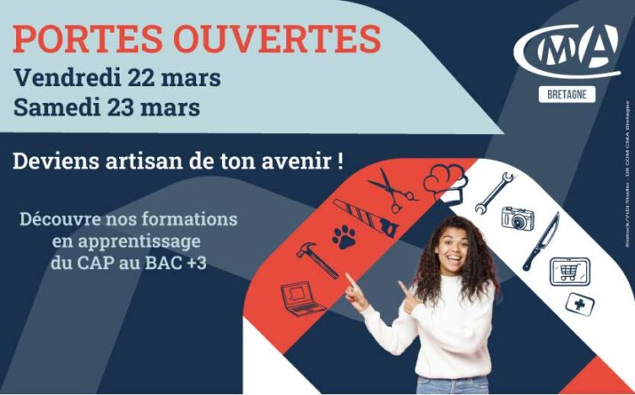 Journées Portes ouvertes au CFA CMA Bretagne - 22 et 23 mars