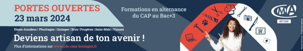 Portes ouvertes du CFA de la CMA Bretagne le samedi 23 mars 2024